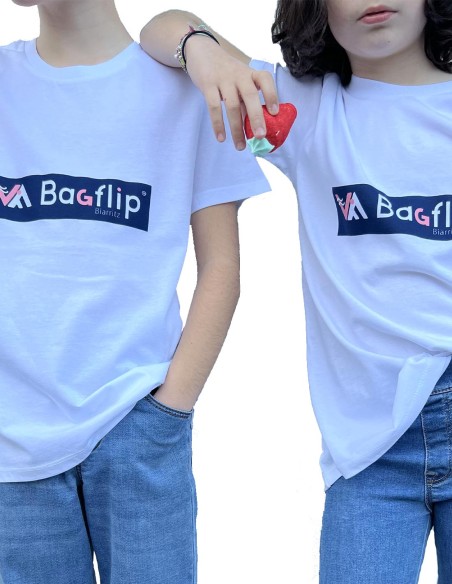 TSHIRT BIO ANGA COL ROND LOGO LONG