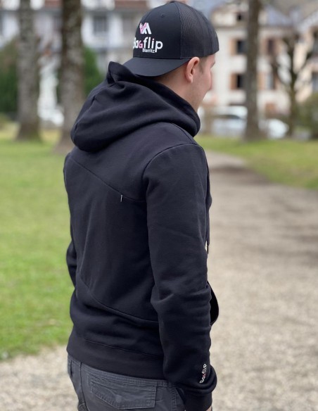 BAGFLIP COTON BIO - Modèle Jean Noir art déco