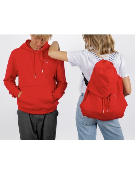 BAGFLIP COTON BIO - Modèle Candide Rouge Marinière