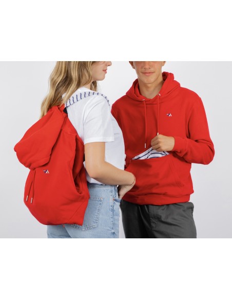 BAGFLIP COTON BIO - Modèle Candide Rouge Marinière