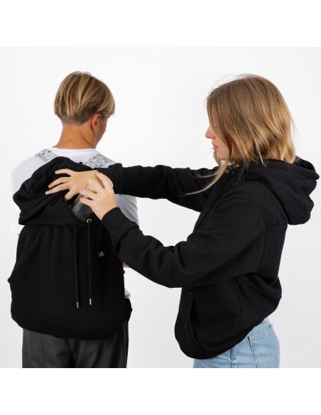 BAGFLIP COTON BIO - Modèle CAZV noir en collaboration avec l'Artiste CAZ