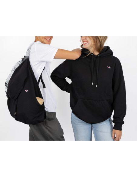 BAGFLIP COTON BIO - Modèle CAZV noir en collaboration avec l'Artiste CAZ