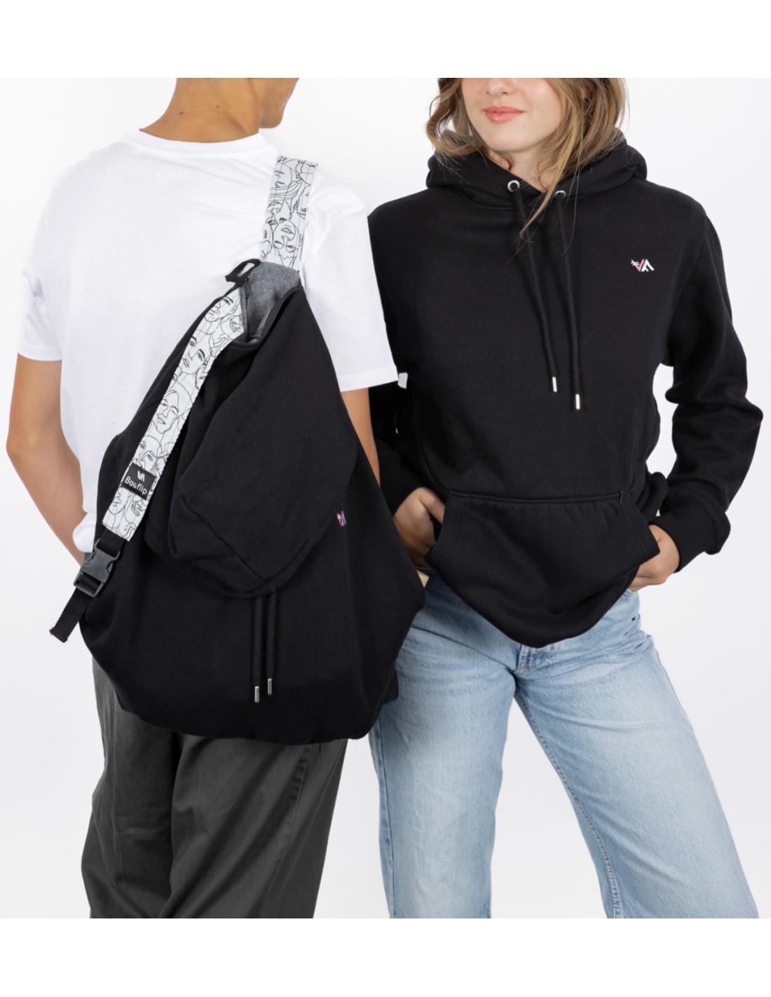 BAGFLIP COTON BIO - Modèle CAZV noir...