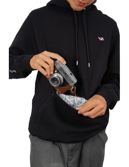 BAGFLIP COTON BIO - Modèle CAZV noir en collaboration avec l'Artiste CAZ