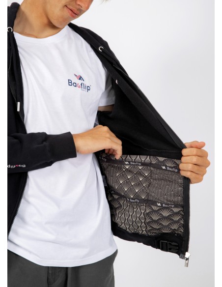 BAGFLIP COTON BIO - Modèle Jean Noir art déco