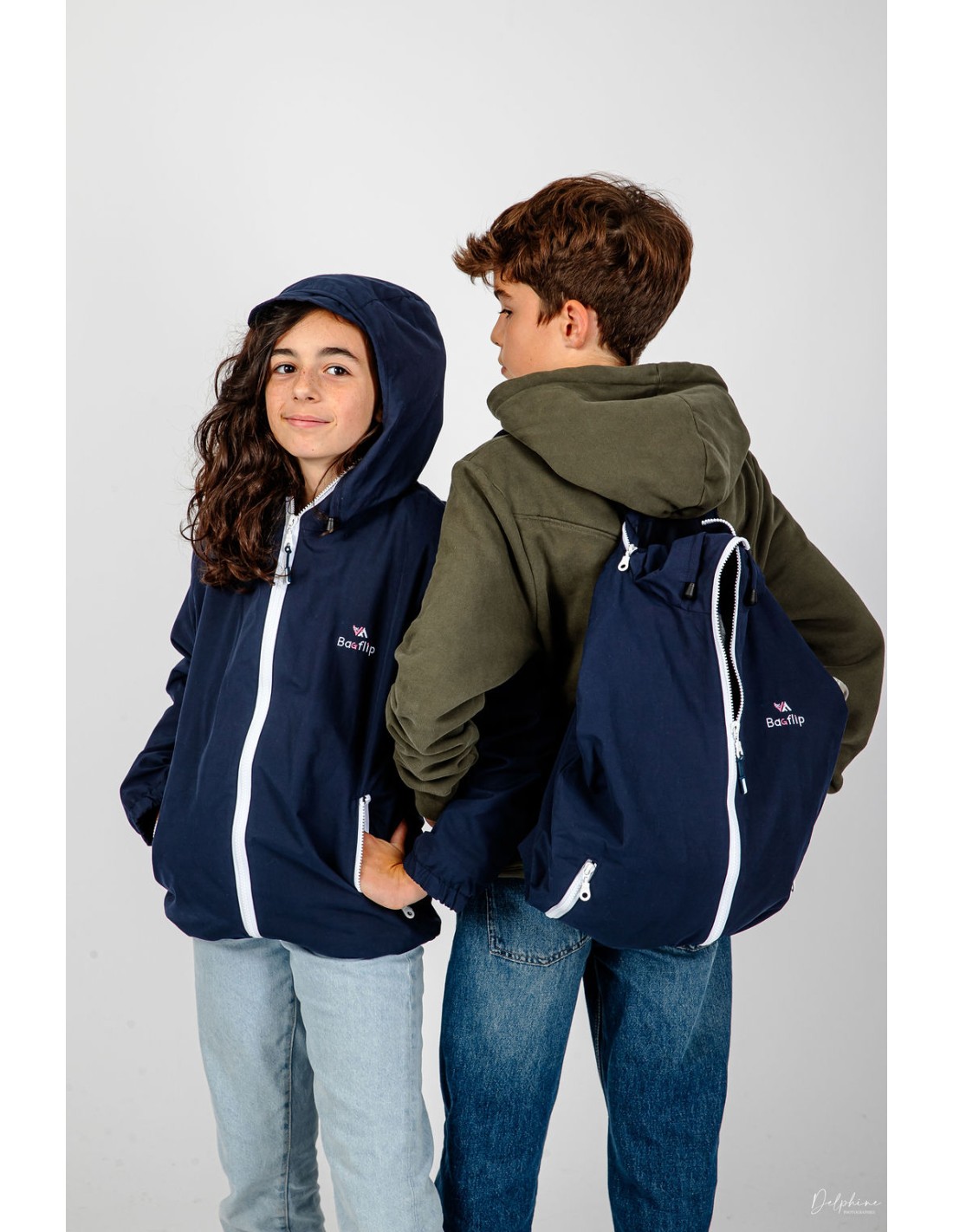 BAGFLIP IMPERMÉABLE ENFANT MARINE -...