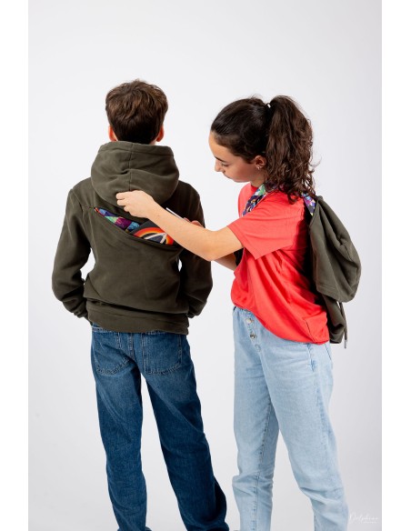 BAGFLIP COTON BIO ENFANT - Modèle Paul Kaki