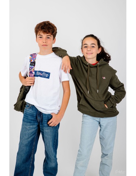 BAGFLIP COTON BIO ENFANT - Modèle Paul Kaki