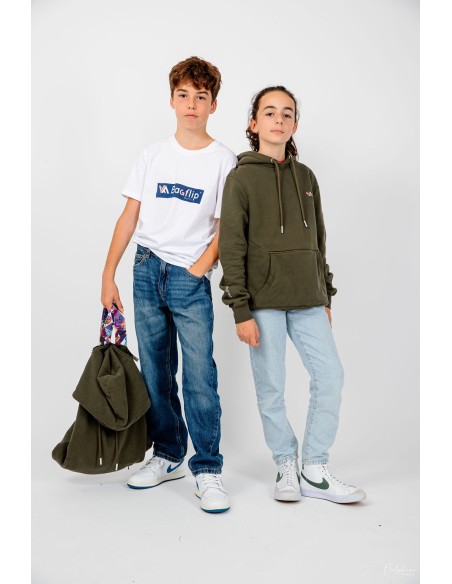 BAGFLIP COTON BIO ENFANT - Modèle Paul Kaki