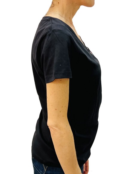 TSHIRT BIO PALMIRA COL V LOGO LONG