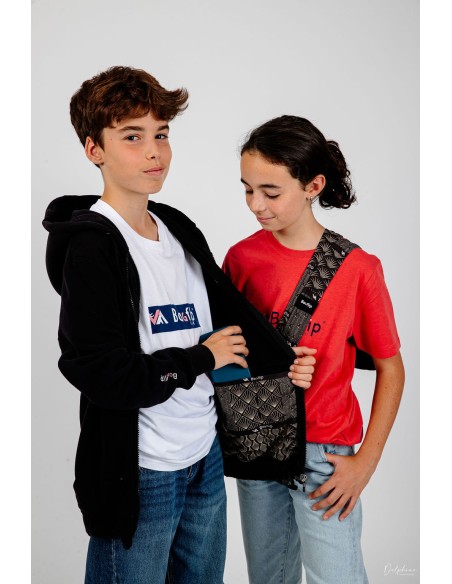 BAGFLIP COTON BIO ENFANT - Modèle Jean Noir art déco