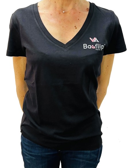 TSHIRT BIO PALMIRA COL V LOGO LONG